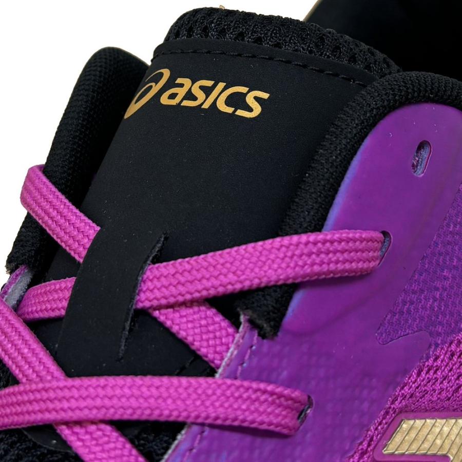 【サイズ交換送料無料】アシックス バレーボールシューズ V-SWIFT FF 3 SO オリジナルデザイン ローカット 紐タイプ メンズ レディース 紫×黒×金 VA04 | ASICS | 12