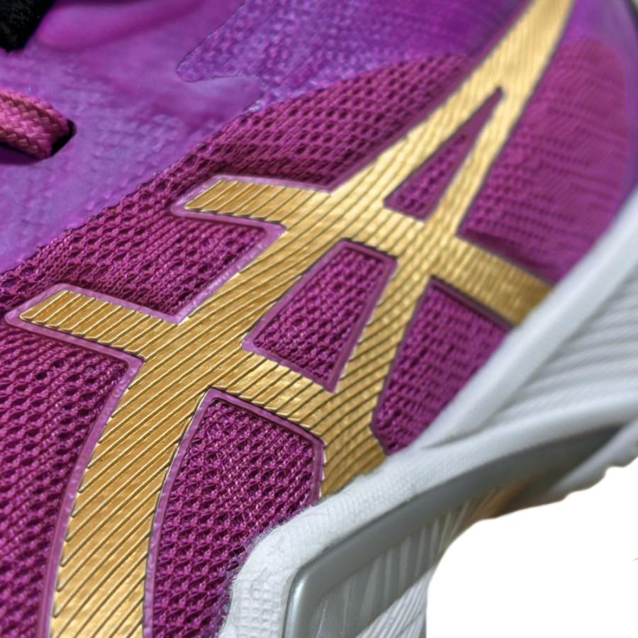 【サイズ交換送料無料】アシックス バレーボールシューズ V-SWIFT FF 3 SO オリジナルデザイン ローカット 紐タイプ メンズ レディース 紫×黒×金 VA04 | ASICS | 15