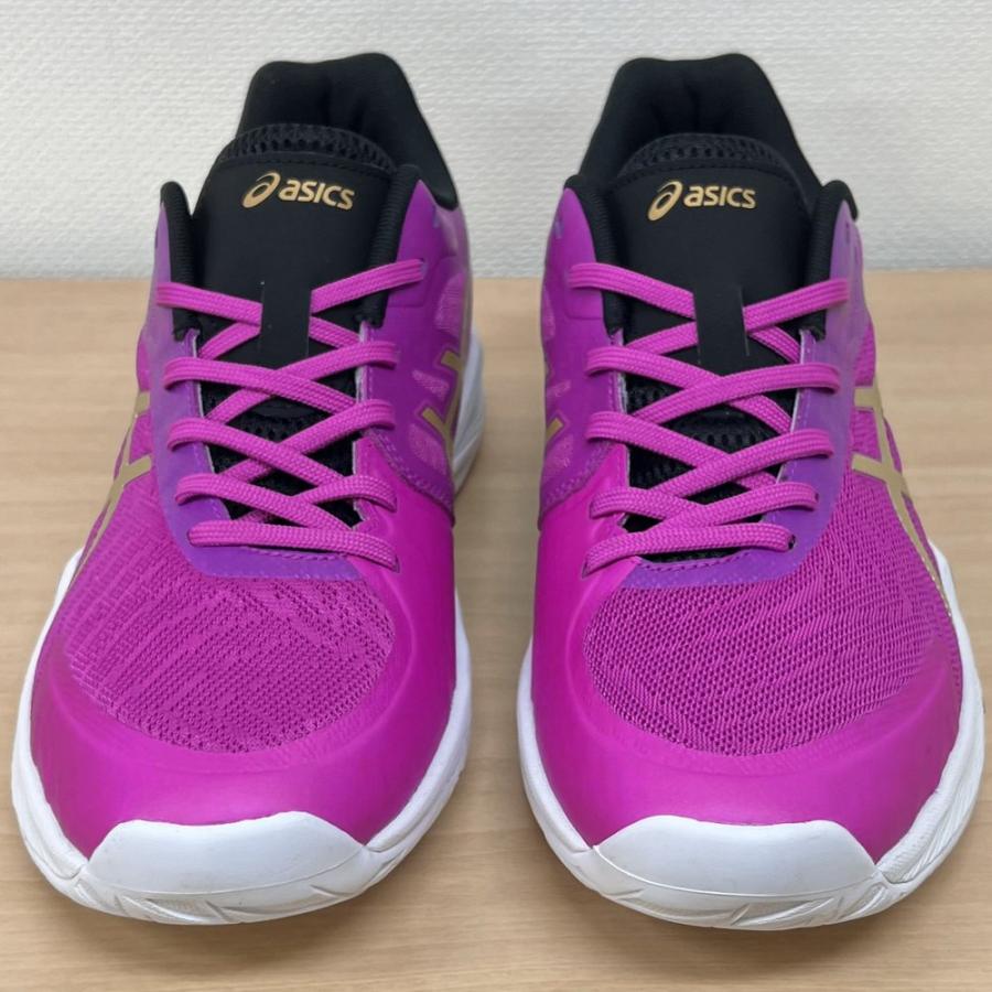 【サイズ交換送料無料】アシックス バレーボールシューズ V-SWIFT FF 3 SO オリジナルデザイン ローカット 紐タイプ メンズ レディース 紫×黒×金 VA04 | ASICS | 04