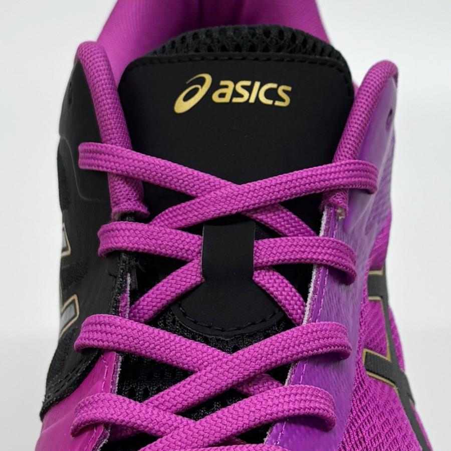 【サイズ交換送料無料】アシックス バレーボールシューズ V-SWIFT FF 3 SO オリジナルデザイン ローカット 紐タイプ メンズ レディース 紫×黒×金 VA07 | ASICS | 13