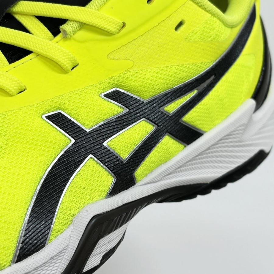 【サイズ交換送料無料】アシックス 2E 4E バレーボールシューズ V-SWIFT FF 3 SO オリジナルデザイン ローカット 紐タイプ 幅広 ワイド 甲高 黄×黒×銀 VA11 | ASICS | 11