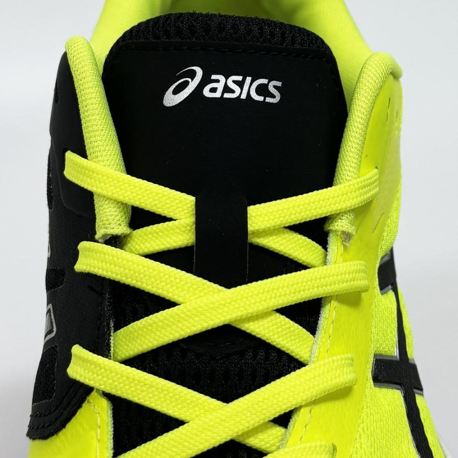 【サイズ交換送料無料】アシックス 2E 4E バレーボールシューズ V-SWIFT FF 3 SO オリジナルデザイン ローカット 紐タイプ 幅広 ワイド 甲高 黄×黒×銀 VA11 | ASICS | 13