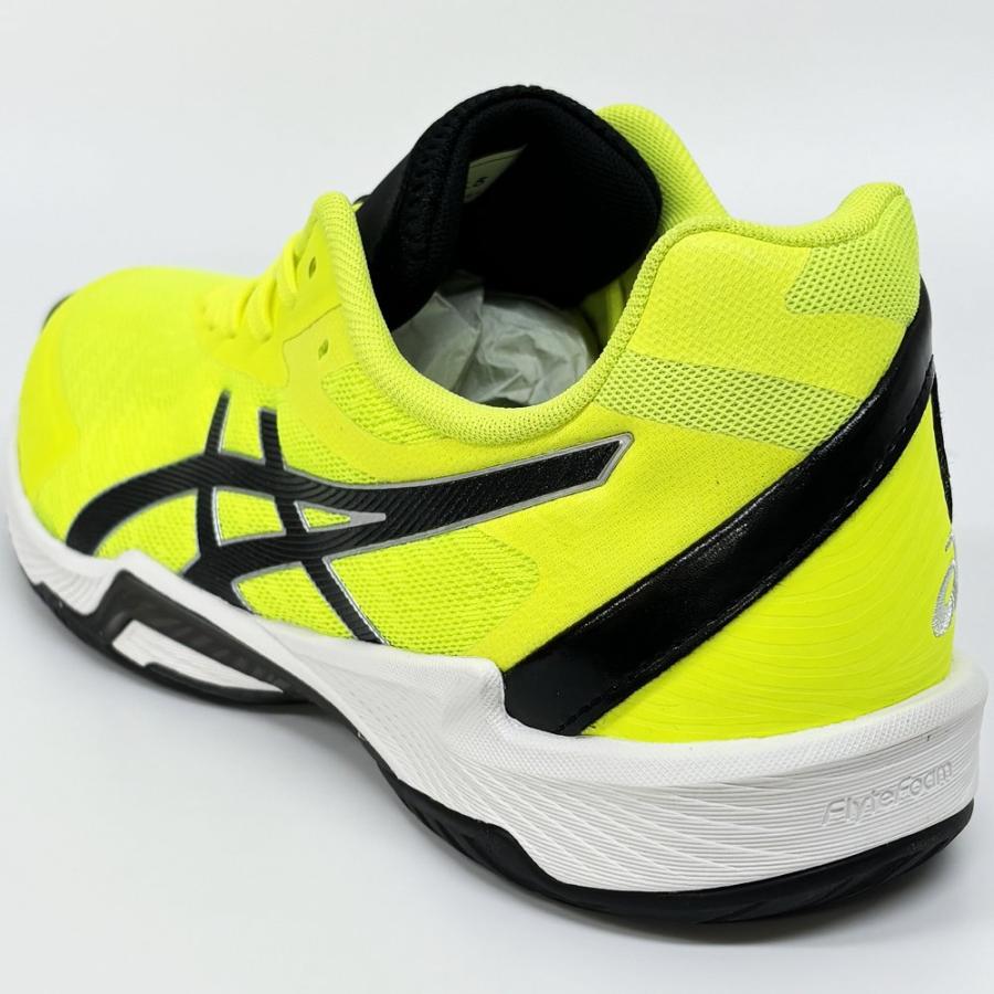 【サイズ交換送料無料】アシックス 2E 4E バレーボールシューズ V-SWIFT FF 3 SO オリジナルデザイン ローカット 紐タイプ 幅広 ワイド 甲高 黄×黒×銀 VA11 | ASICS | 14