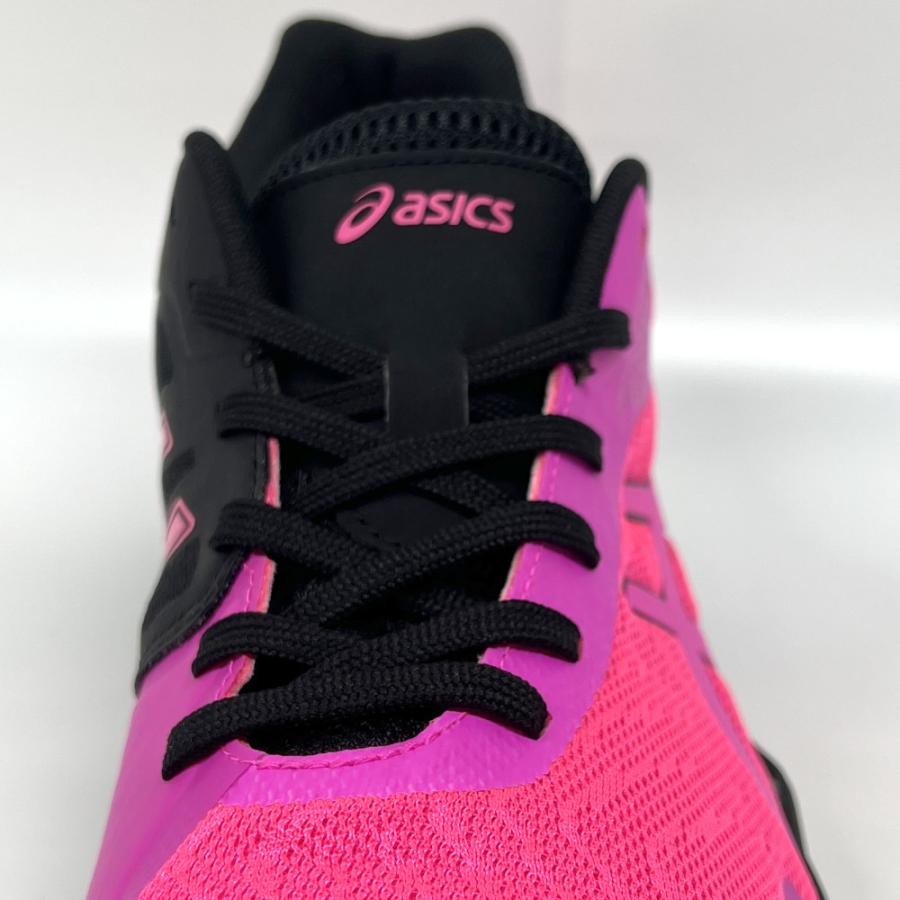 【サイズ交換送料無料】アシックス 2E バレーボールシューズ V-SWIFT FF 3 SO オリジナルデザイン ローカット 紐タイプ メンズ レディース ピンク×黒 VA22 |  | 12
