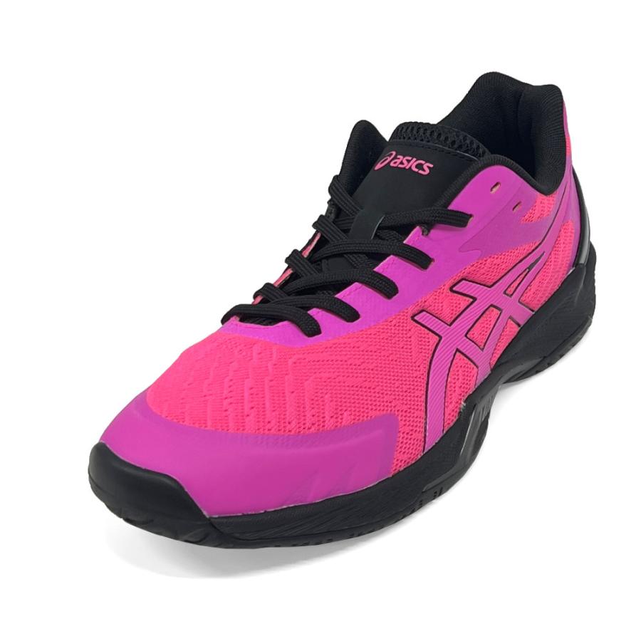 【サイズ交換送料無料】アシックス 2E バレーボールシューズ V-SWIFT FF 3 SO オリジナルデザイン ローカット 紐タイプ メンズ レディース ピンク×黒 VA22 |  | 05