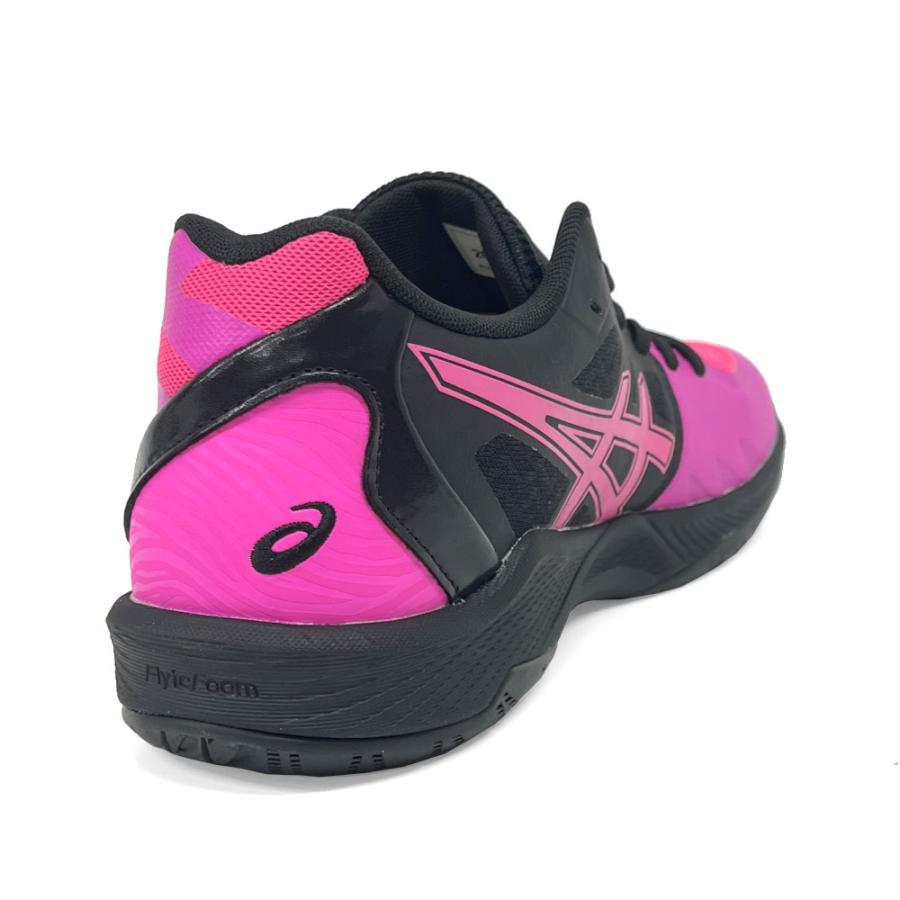 【サイズ交換送料無料】アシックス 2E バレーボールシューズ V-SWIFT FF 3 SO オリジナルデザイン ローカット 紐タイプ メンズ レディース ピンク×黒 VA22 |  | 08
