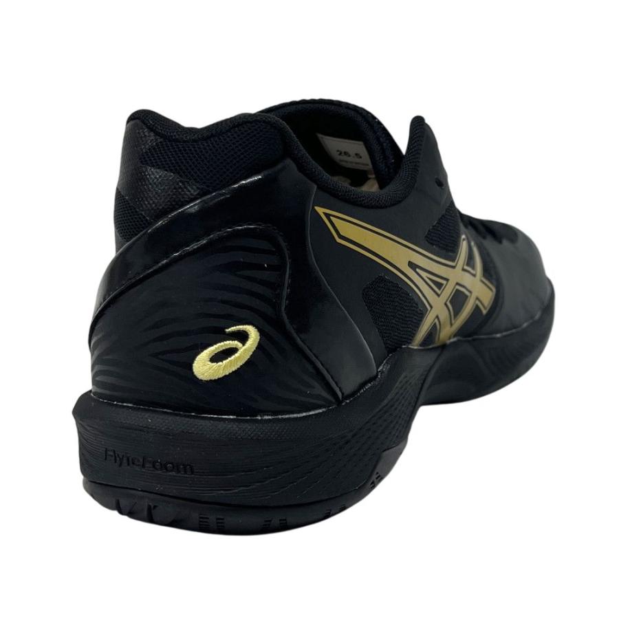 【サイズ交換送料無料】アシックス 2E バレーボールシューズ V-SWIFT FF 3 SO オリジナルデザイン ローカット 紐タイプ メンズ レディース 黒×金 VA24 |  | 08