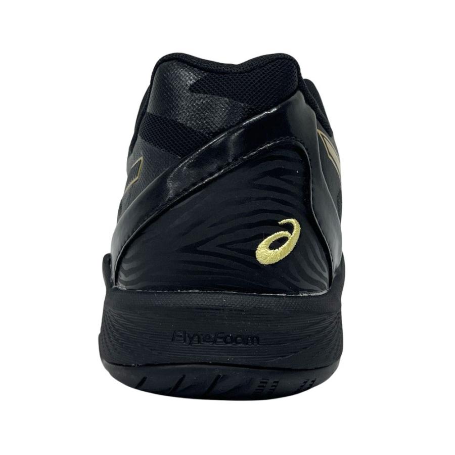 【サイズ交換送料無料】アシックス 2E バレーボールシューズ V-SWIFT FF 3 SO オリジナルデザイン ローカット 紐タイプ メンズ レディース 黒×金 VA24 |  | 09