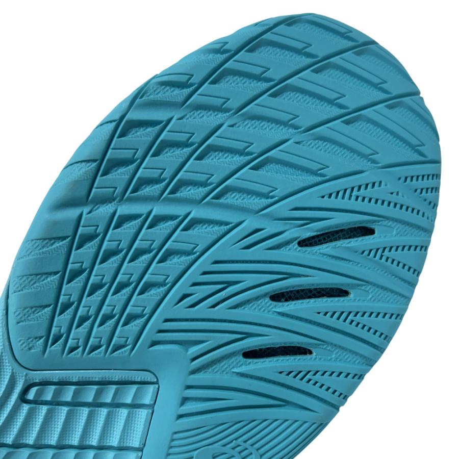 【サイズ交換送料無料】アシックス 2E バレーボールシューズ V-SWIFT FF 3 SO オリジナルデザイン ローカット 紐タイプ メンズ レディース 白×水色 VA29 | ASICS | 13