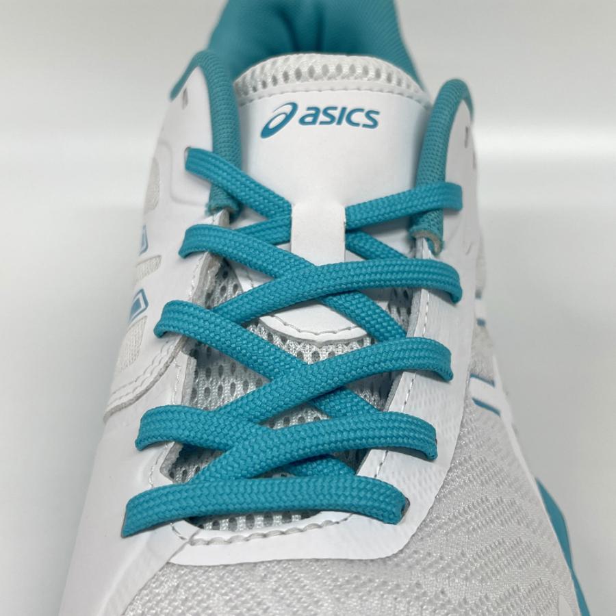 【サイズ交換送料無料】アシックス 2E バレーボールシューズ V-SWIFT FF 3 SO オリジナルデザイン ローカット 紐タイプ メンズ レディース 白×水色 VA29 | ASICS | 17