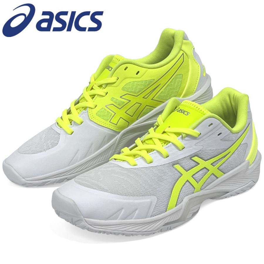 【サイズ交換送料無料】アシックス 2E バレーボールシューズ V-SWIFT FF 3 SO オリジナルデザイン ローカット 紐タイプ メンズ レディース 白×黄色×銀 VA30 | ASICS