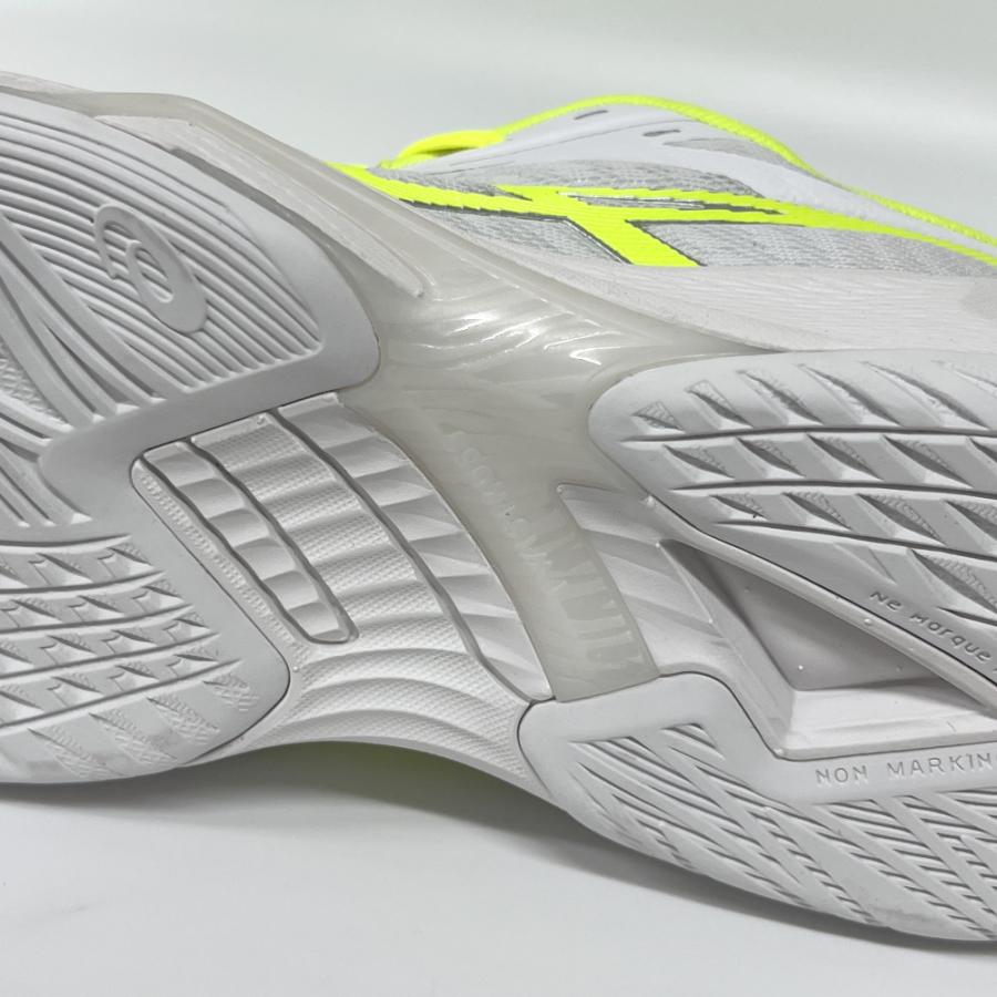 【サイズ交換送料無料】アシックス 2E バレーボールシューズ V-SWIFT FF 3 SO オリジナルデザイン ローカット 紐タイプ メンズ レディース 白×黄色×銀 VA30 | ASICS | 15