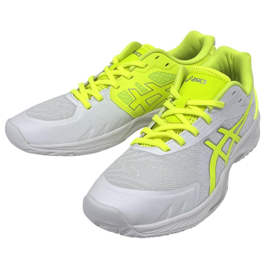 【サイズ交換送料無料】アシックス 2E バレーボールシューズ V-SWIFT FF 3 SO オリジナルデザイン ローカット 紐タイプ メンズ レディース 白×黄色×銀 VA30 | ASICS | 02