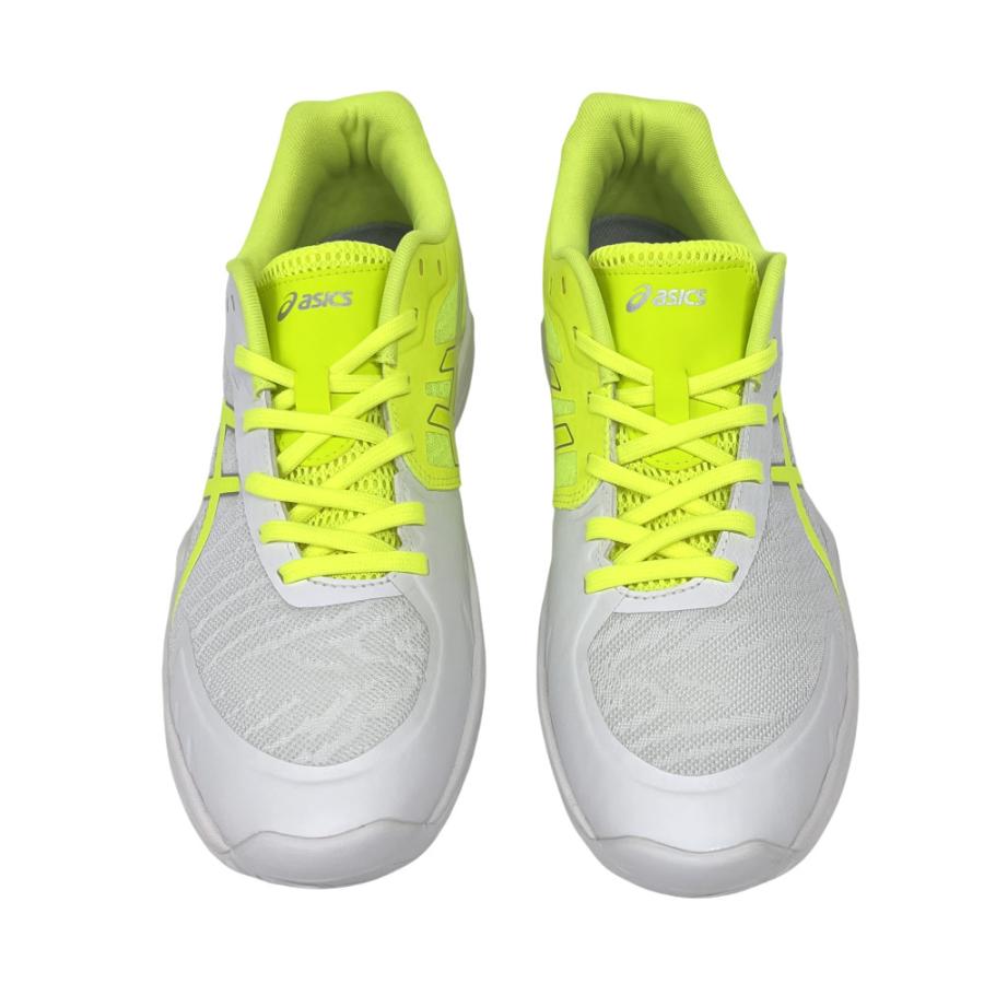 【サイズ交換送料無料】アシックス 2E バレーボールシューズ V-SWIFT FF 3 SO オリジナルデザイン ローカット 紐タイプ メンズ レディース 白×黄色×銀 VA30 | ASICS | 03