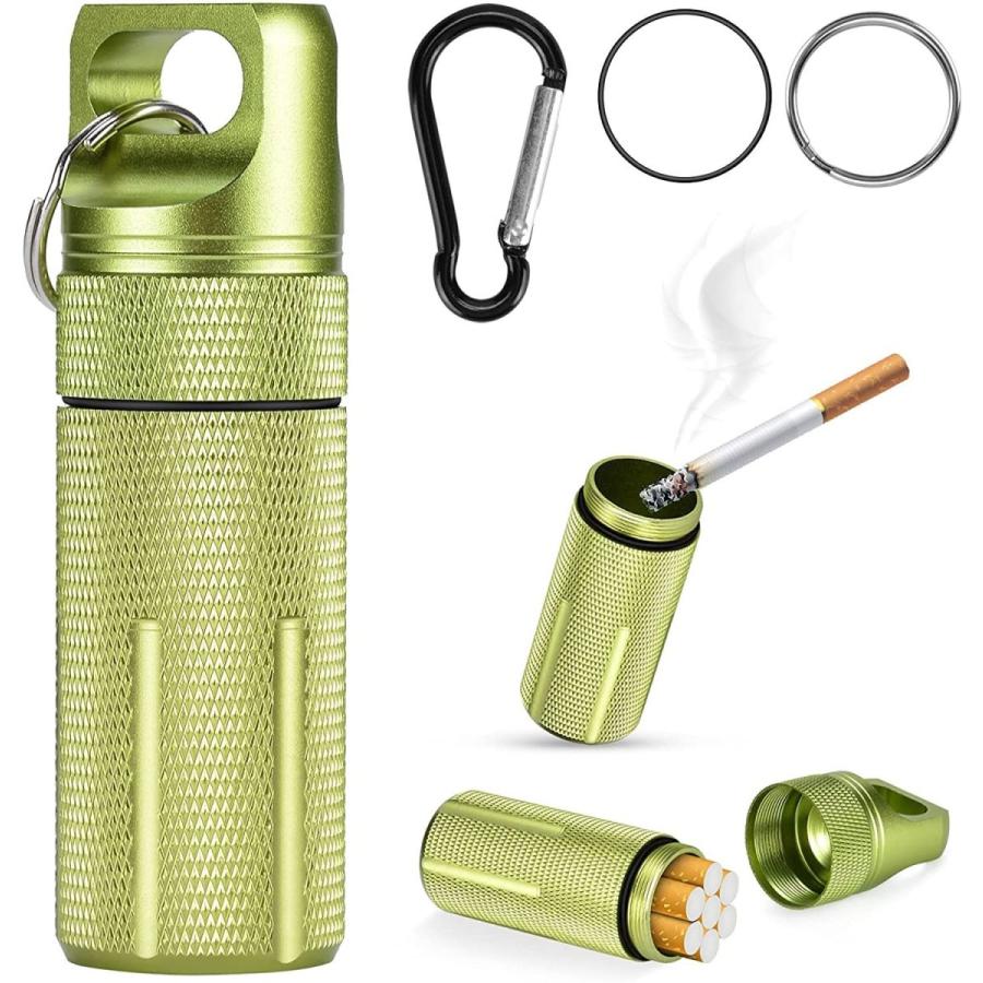 携帯灰皿 Ninonly 車用灰皿 おしゃれ はいざら 完全防水 におわない 密閉 カラビナ付き ふた付き アウトドア アッシュトレイ ポー 週間売れ筋