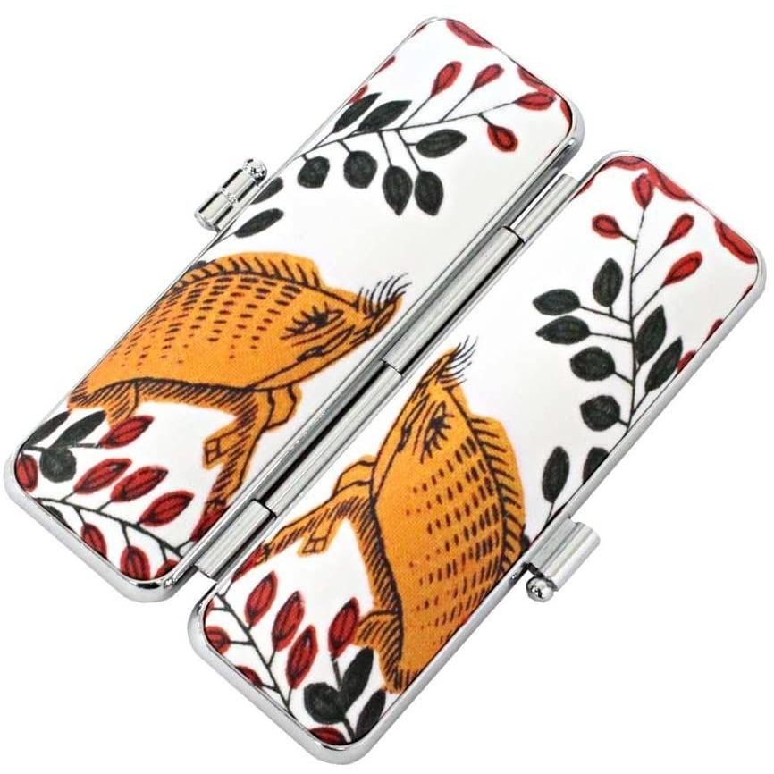 印鑑ケース 花札 猪鹿蝶ケース イノシシ柄 10 5ｍｍ 12ｍｍ 朱肉付き 認印 銀行印 用 Line Store 通販 Yahoo ショッピング