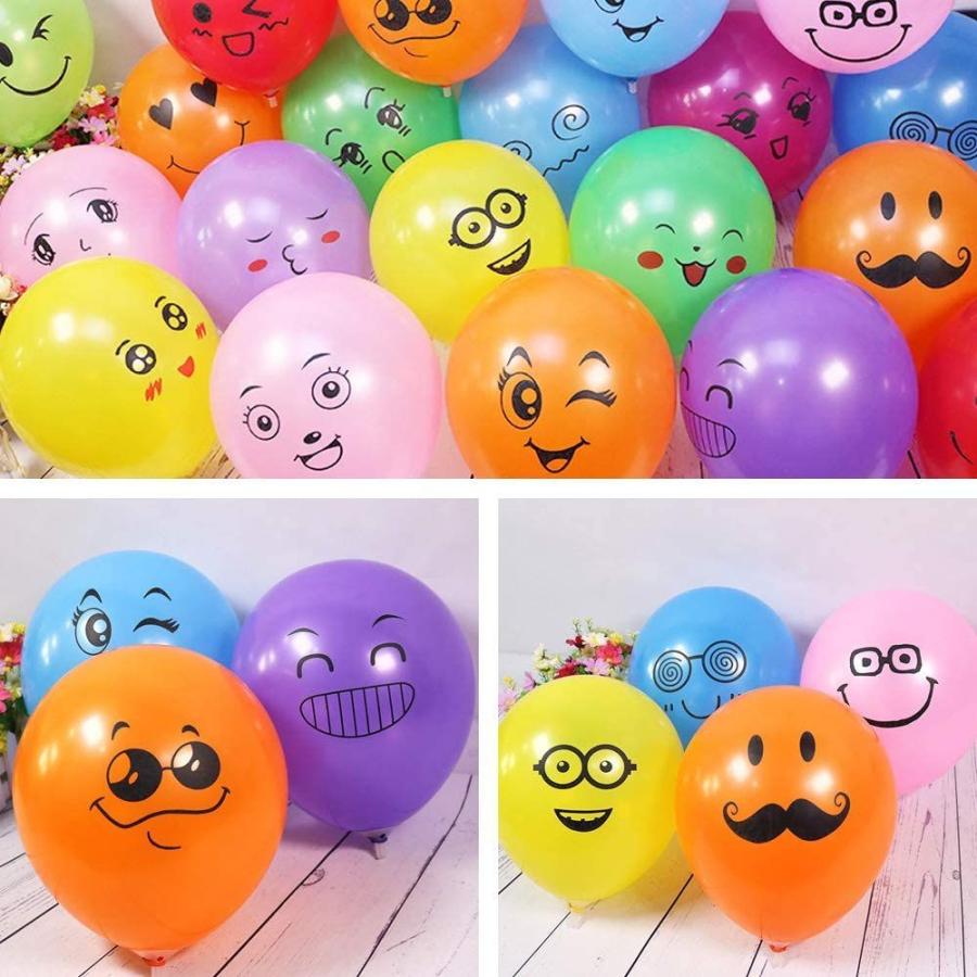 Hifinger 風船 約0個カラフルか わいい顔 バルーン セット 誕生日 飾り 結婚式 お祝い 新年会 誕生日 飾り付け Line Store 通販 Yahoo ショッピング