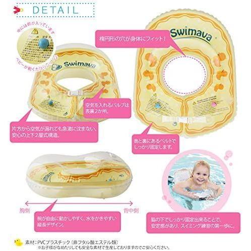 Swimava スイマーバ日本正規品ボディリング(ベビーサイズ/マカロン)(生後6カ月?2歳頃)おしりふきのふた ポンテ|linestore|09