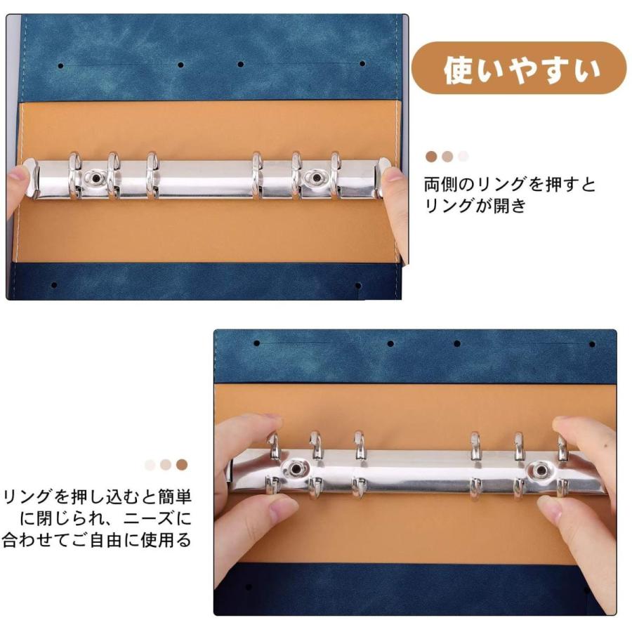 ファイルフォルダー Dadanism リングバインダー A6サイズ 6穴 Puレザー材質 ファスナーポケット付き ラベル付き ペンホルダー付 Line Store 通販 Yahoo ショッピング