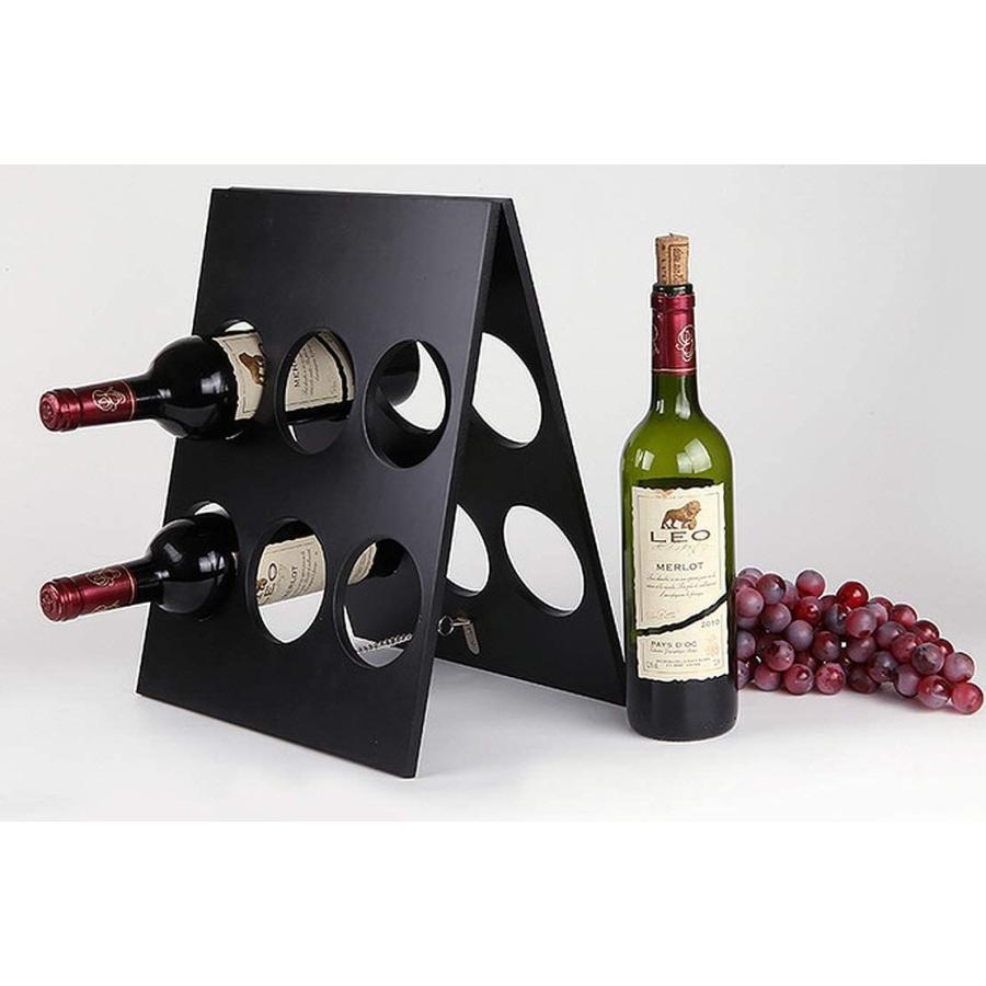 W23 折りたたみ式 ワインラック 木製 アンティーク ホルダー ワイン ケース 6本 54 Off ボトル インテリア 収納 シャンパン 6本収納