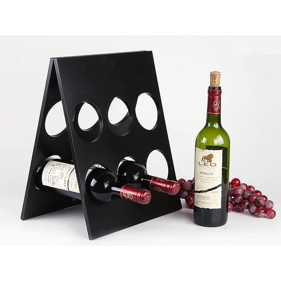 W23 折りたたみ式 ワインラック 木製 アンティーク ホルダー ワイン ケース 6本 54 Off ボトル インテリア 収納 シャンパン 6本収納