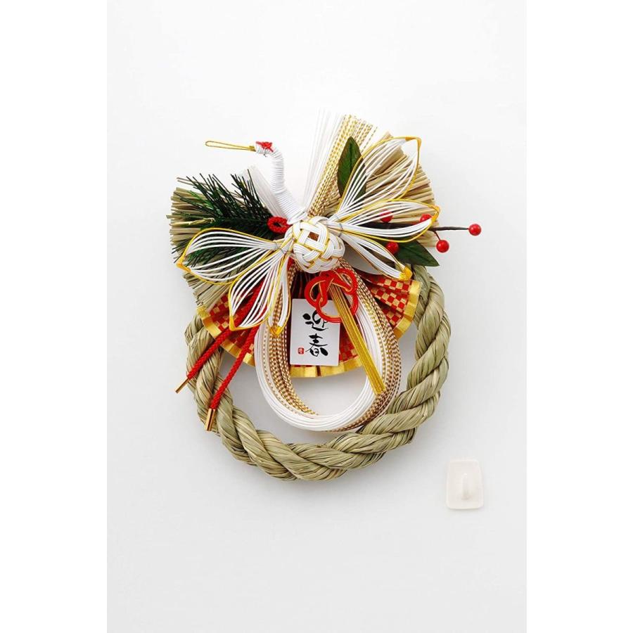 木下水引 迎春玄関飾り 金鶴リース 約縦23 0 幅 0 厚7 0cm 高い素材