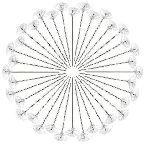 素敵でユニークな 針 指ぬき 画鋲 透明ホワイト 6 38mm 100個入り画鋲 押しピン プッシュピン 虫ピン シルクピン Www Threeriversofs Com