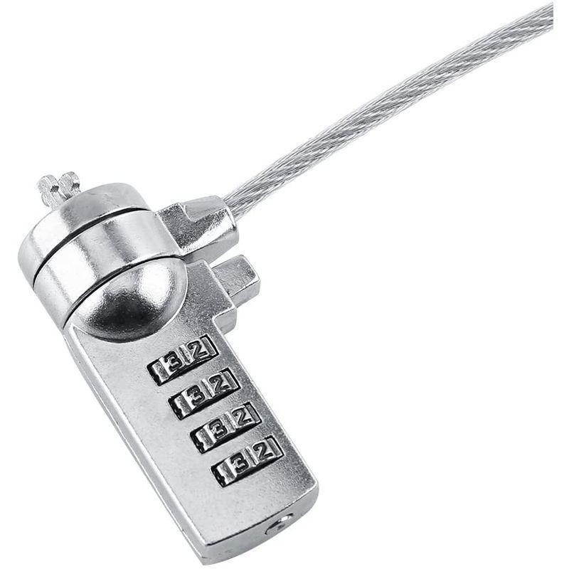 ノートブックセキュリティロック パスワード 4桁 セキュリティ セキュリティコンピュータロック ワイヤーロック 標準ロック 盗難防止 高強度 新しい到着 4桁
