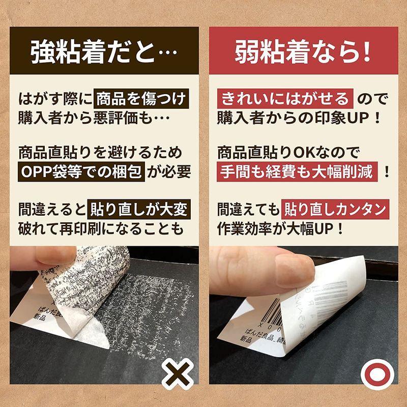 ぱんだ良品 ラベルシール 24面 100シート入 FBA対応 きれいにはがせるタイプ 出品者向け 弱粘着 再剥離 ラベルシート FBAラベル|linestore|05