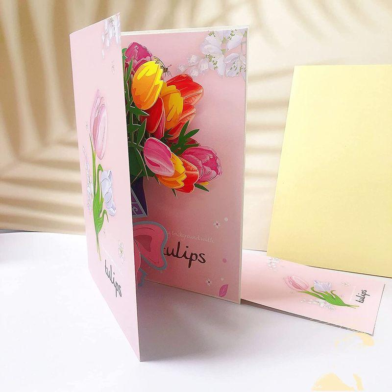 立体バースデーカード 手作り3dポップアップカード 誕生日 飛び出す 花 結婚 グリーティングカード 母の日 メッセージカード 出産祝い カ Line Store 通販 3dポップアップグリーティングカード誕生日 シルバーウェディングカード