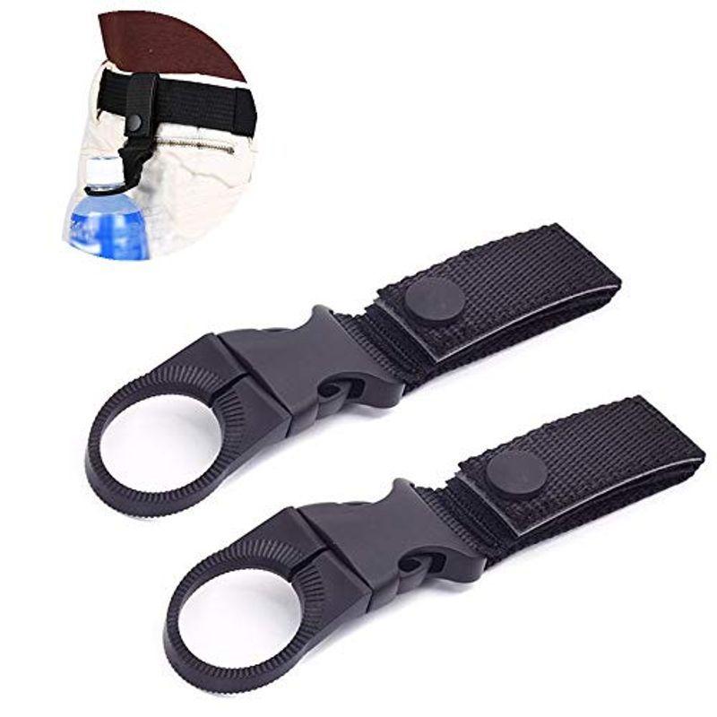 高級な ペットボトルホルダー ボトルホルダー ボトルフック ２個入り ベルト通し ナイロン 量 使え簡単 キャンプ アウトドア ハイキング 戸外必