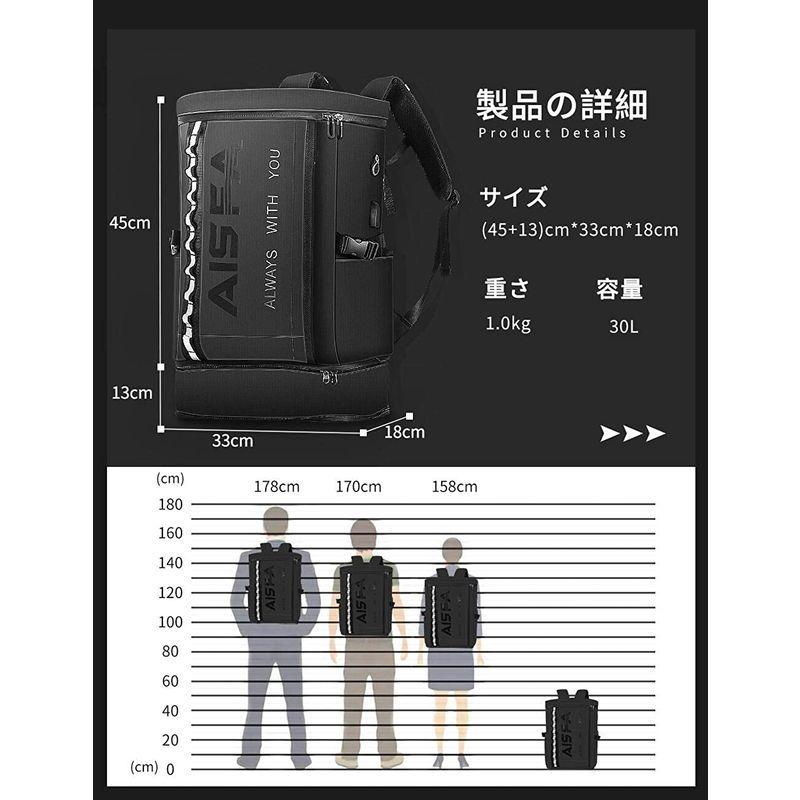 賜物 AISFAリュック メンズ リュックサック スクエア バックパック 防水15.6インチ PC ビジネス ラップトップバック USB充電ポート productosvivibanco.com 賜物 AISFAリュック メンズ リュックサック スクエア バックパック 防水15.6インチ PC ビジネス ラップトップバック USB充電ポート productosvivibanco.com