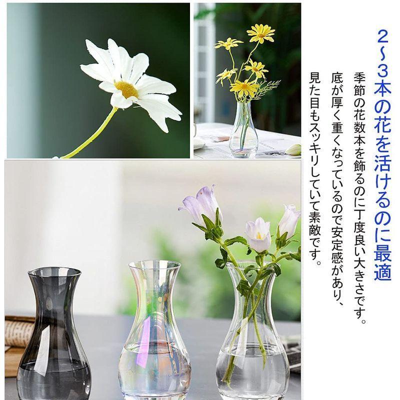 新品 ガラス 花瓶ミニ 花器 一輪挿し フラワーベース ガラスベース ガラスボトル おしゃれ インテリア 水栽培 アレンジ 生け花 造花 シンプル Cisama Sc Gov Br