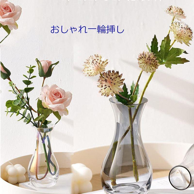 新品 ガラス 花瓶ミニ 花器 一輪挿し フラワーベース ガラスベース ガラスボトル おしゃれ インテリア 水栽培 アレンジ 生け花 造花 シンプル Cisama Sc Gov Br