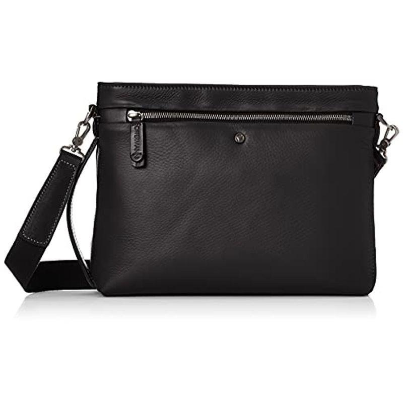 オファーマン ショルダーバッグ クラッチバッグ 2way メンズ 本革 ザフィーラ ブラック お歳暮