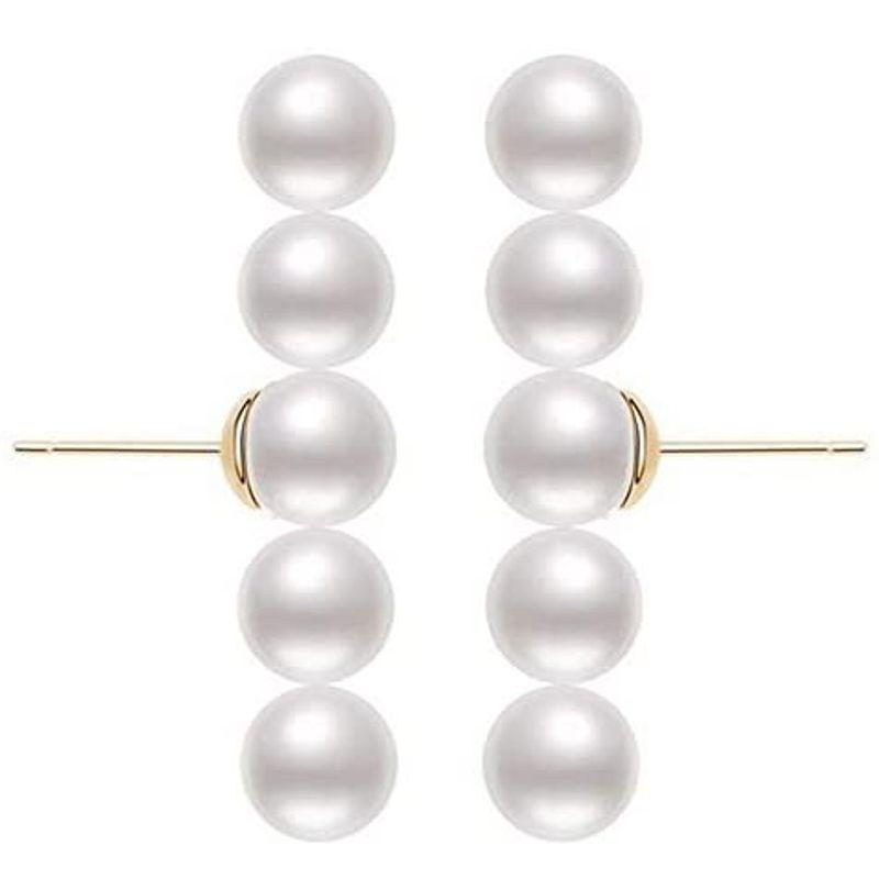 ファッション エッセンシャルコンフォート ピアス パール シルバー925 真珠 アレルギー対応 人気 女性 5連 レディース かわいい ジュエリー 玉 シルバー ピアス Dhifjemwvi Wrestlesquare Com