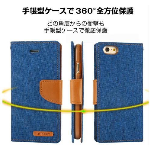 Iphone ケース ファブリック 手帳型 カードケース クレジットカード 定期券 電車パス スイカ入れ ポイント消化 L Rbk7 1 Lingbe小屋 通販 Yahoo ショッピング