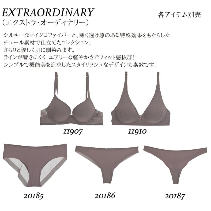 LORMAR 20186 EXTRAORDINARY イタリア ブラジリアンショーツ シルキーマイクロファイバー 特殊チュール シームレス カットオフ｜lingerie-felice｜06