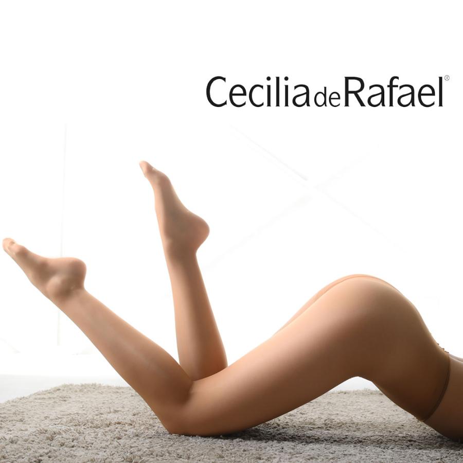 Cecilia de Rafael Eterno 9 スペイン ストッキング 9デニール ウエストバンドなし 日清紡モビロン コットンマチ付 光沢あり｜lingerie-felice｜05