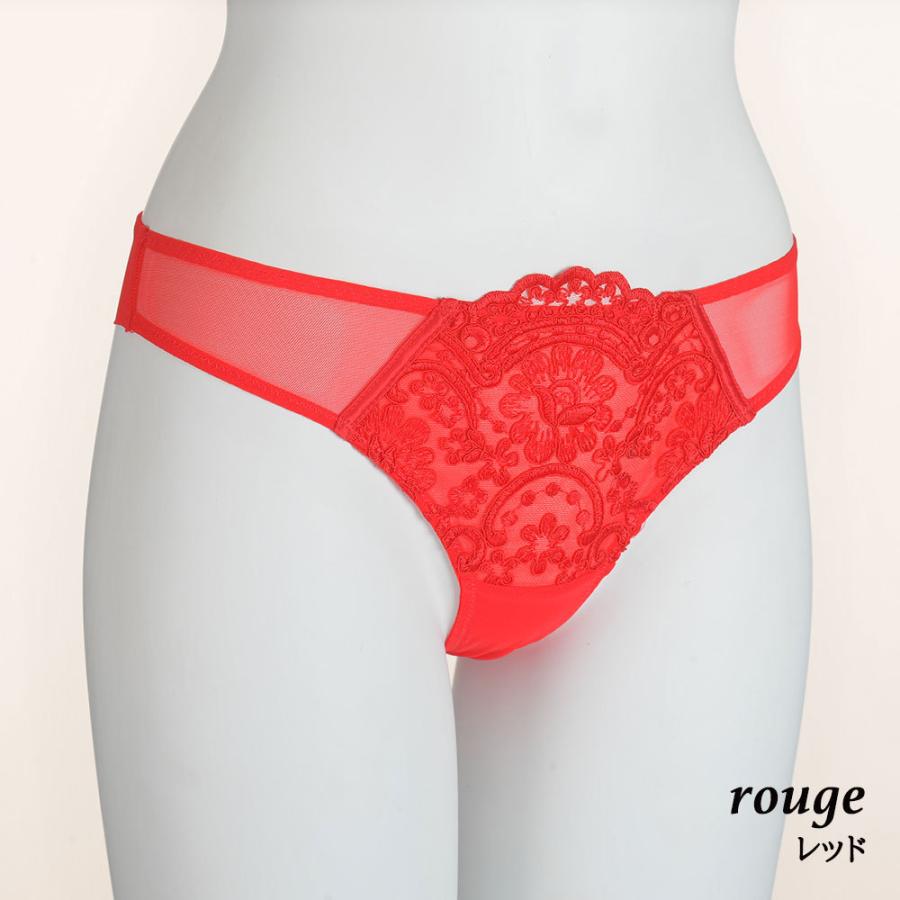 期間限定SALE 50%OFF valege.FANFAN.tanga FANFAN フランス ソングショーツ 2WAYストレッチ 刺繍シースルーチュール シームレス サテン｜lingerie-felice｜10