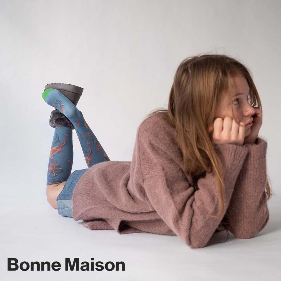 Bonne Maison Gros Calin グロ カラン ニーハイ フランス ハイソックス レッグウェア ニュアンスカラー エジプトコットン｜lingerie-felice｜05