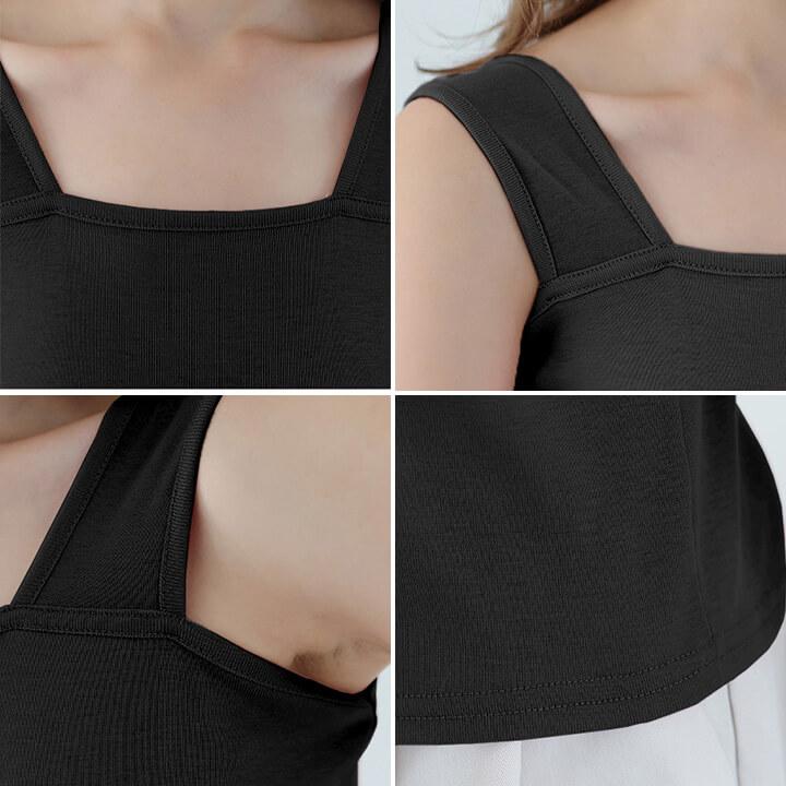 タンクトップ インナー レディース 下着 2way トップス インナートップス 柔らか 花柄 フラワーレース 洗い替え 旅行用 トラベル 肌着 快適インナー 大人 mx062 | You Color | 22