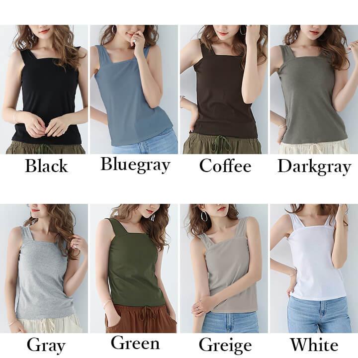 タンクトップ インナー レディース 下着 2way トップス インナートップス 柔らか 花柄 フラワーレース 洗い替え 旅行用 トラベル 肌着 快適インナー 大人 mx062 | You Color | 10