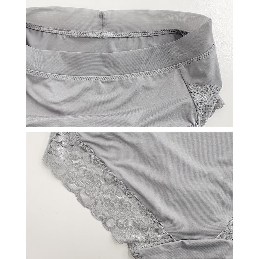 【M-XL】ショーツ レディース パンツ パンティー 大きめ ゆったり 20代 30代 40代 シンプル かわいい 伸縮性 レース 黒 紺 白 mx331 | You Color | 15