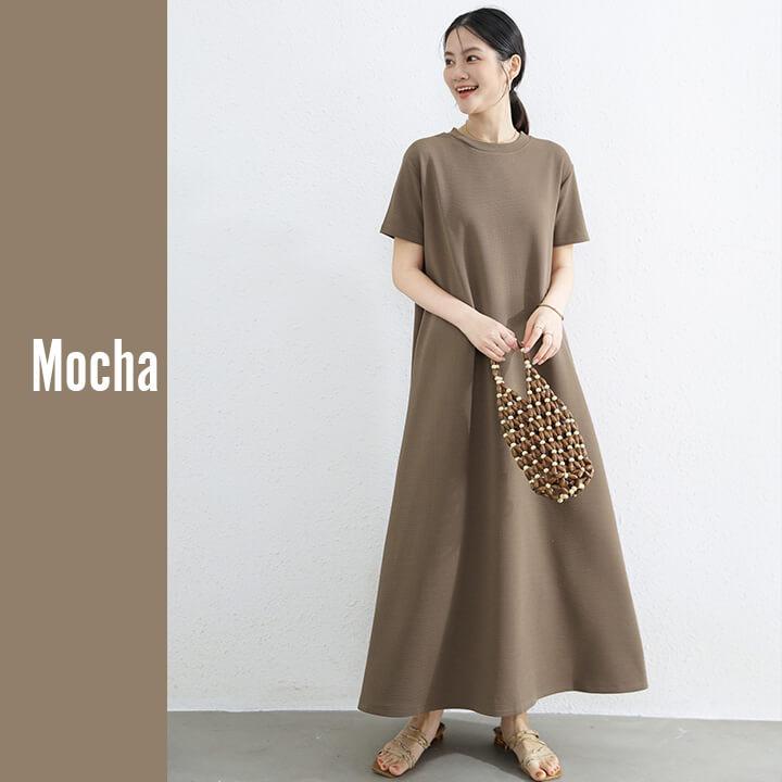 未使用レベル PATOU マキシ丈ワンピースドレス ノーカラープリーツ ボウタイ ニッセン ワンピース ロング マキシ レディース Hana服