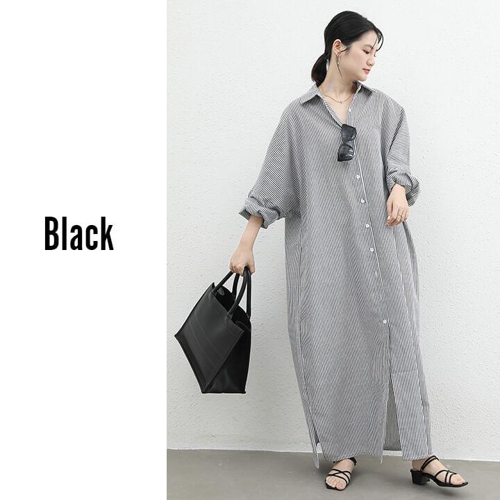 You Color シャツワンピース 春 秋 長袖 シャツワンピ