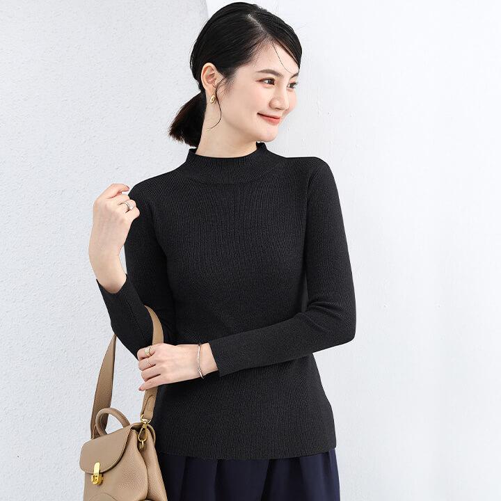 You Color ハイネック ニット レディース 冬 長袖 秋 セーター リブ