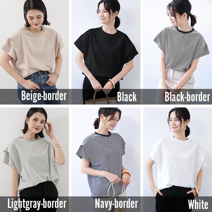You Color Tシャツ トップス レディース 半袖 夏 春 無地 ボーダー