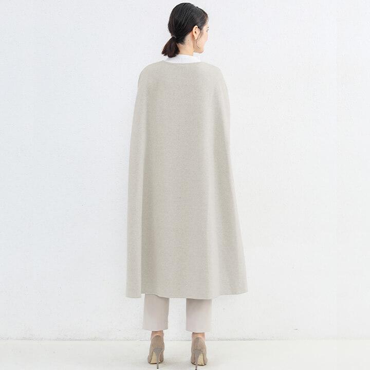 You Color レディース アウター コート カジュアル ケープ風 ロング丈