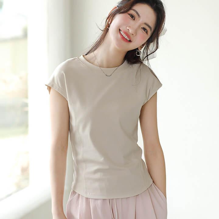 未使用タグ付✨ガリャルダガランテ 名品 フレンチスリーブ カットソー Tシャツ You Color トップス レディース 夏 Tシャツ 半袖 フレンチスリーブ